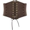 SCARLET DARKNESS Corsetto Donna Vintage Cinture Ampio Elastico Cuoio Falso