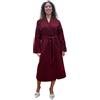 SGARLATA HOME Vestaglia da Donna in Lana e Cashmere modello Scialle classico art. Vittoria (3XL, Bordeaux)