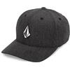 Volcom Cappello da uomo Full Stone HTHR Flexfit Hat Cap, Carbone Heather, S/M