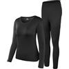 HEROBIKER Biancheria intima termica da donna ultra morbida, set primo strato superiore e inferiore con pantaloni lunghi foderati in pile caldo invernale