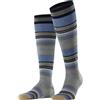 Burlington uomo Stripe calzini lunghi traspiranti termoregolanti antiodore lana vergine al ginocchio rinforzati morbidi motivo fantasia a righe caldi per uso quotidiano lavoro 1 paio