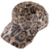 OhMill Cappello da baseball invernale da donna leopardato alla moda casual Feece caldo pile cappello termico per le signore
