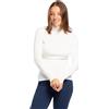 RAGNO Dolcevita Ciclista Donna Maglia Manica Lunga Caldo e soffice Cotone bio Articolo D274AK BIO Cotton Dolcevita, 004 Avorio, 2 - SECONDA
