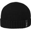 Borsalino Berretto in Cachemire Uni Donna/Uomo - Made Italy Beanie Lana Invernale con Risvolto Autunno/Inverno Autunno Inverno - Taglia Unica Nero