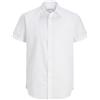 JACK & JONES Jjjjoe SS Plain - Maglietta da Uomo, Bianco, L