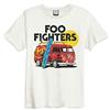 Amplified Foo Fighters Amplified Collection - T-Shirt da Uomo Camper Van Panna Regular, Bianco, XL