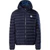 NORTH SAILS Giacca Skye Piumino Uomo con Cappuccio Staccabile Realizzato in micro-ripstop riciclato Imbottitura REPREVE (IT, Testo, 3XL, Regular, Regular, Blu Navy)