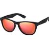 Polaroid P8443, Occhiali da Sole Uomo, Nero (Black/Grey Red Mirror Polarized), 55