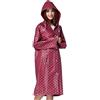 BXT Impermeabile da donna, a pois, portatile, a maniche lunghe, da viaggio, riutilizzabile Red Taglia unica