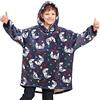 Ceruwum Felpa con cappuccio per ragazzi, felpa con cappuccio per bambini, coperta con cappuccio oversize per adolescenti