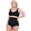 Ulla Popken Reggiseno Sostenitivo Modello Kelly con Chiusura Anteriore e Senza Ferretto Nero 100E 801081100-100E