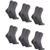 DANISH ENDURANCE Calzini Uomo Fibra di Bambù, 6 Paia, Grigio, 39-42