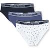 Emporio Armani 3-Pack Brief Core Logoband, Slip Uomo, Marina/Bianco/Denim, S