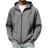 DUHGBNE Giacca Primaverile Uomo Giubbino Primaverile Uomo Giubbotto Leggero Lunga Maniche con Zip Giacca Sportiva e Tasche Cappuccio Antivento Sportiva Giacche