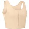 XUJI Transgender FTM Zip Up Traspirante Mezza Binder (K, L)