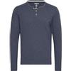 !Solid Volko Maglia Maglie A Maniche Lunghe da Uomo con Collo Grandad