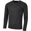 Calvin Klein Relaxed Fit Monogram Logo Fleece Sweatshirt Maglia di Tuta Uomo (Pacco da 1)