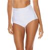 Ocean Blues Slip da donna a vita alta bikini con controllo della pancia costumi da bagno increspati da spiaggia