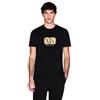 Armani Exchange T-shirt Uomo Nero e Oro Logo Box Reg