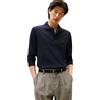 Tommy Hilfiger Uomo Maglietta Polo Maniche Lunghe Liquid Cotton Regular Fit, Blu (Desert Sky), M
