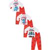 Disney Lilo e Stitch - Pigiama di famiglia coordinato per Natale, Merry Stitchmas, per uomini, donne, ragazzi e ragazze, bianco, 15-16 Years