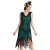 BABEYOND 1920s Abito con Frange e Paillettes Il Grande Gatsby Vestiti Donna Anni '20