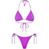 F**K Bikini Donna Triangolo con Slip Regolabile Viola SW1800-PR