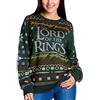 Elbenwald Signore degli Anelli Pullover Lavorato a Maglia con Motivo The One per Uomini Donne Unisex in Cotone Verde - S