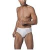 NOTTINGHAM 6 Slip Uomo Filo di Scozia Art. SA313 col. Foto Mis. A Scelta (4, Bianco)
