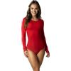 Alkato Body Donna Manica Lunga | Alkato Body Donna con Scollo Tondo e Chiusura con Bottoni Automatici Cotone