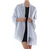 RIIQIICHY Scialli e involucri da donna per abiti da sera come sciarpa di seta chiffon scialli pashmina formali setosi per matrimoni, Grigio, Large