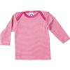 Cosilana - Maglietta intima a maniche lunghe da bambini, 70% lana e 30% seta, Rosa scanalato., 86/92 cm