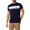Sergio Tacchini Uomo Maglietta Master, Navy/White, M
