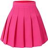 HOEREV Minigonna Pieghettata a Vita Alta Gonna Corta per Tennis Skateboard e Scuola per Donne e Ragazze EU 34 IT 40, S,girovita 68 cm
