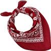 JOPHY & CO. BANDANA 100% cotone SET da 3/5/10 per Donna Uomo Bambini Unisex Tinta Unica e/o con Motivo Paisley COD. A644 (Set 20 pz, Paisley, Bordeaux)