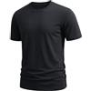 TACVASEN T Shirt Uomo Cotone Basic Girocollo Magliette Uomo Manica Corta Casual