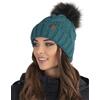 Vivisence Berretto con Pompon Donna Caldo Ideale per Giorni Freddi 7014