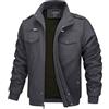 MAGCOMSEN Giacca da Uomo Antipioggia Primavera Autunno Bomber Aviatore Leggero Giubbotto