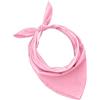 JOPHY & CO. BANDANA 100% cotone SET da 3/5/10 per Donna Uomo Bambini Unisex Tinta Unica e/o con Motivo Paisley COD. A644 (Set 20 pz, Tinta Unica, Rosa)