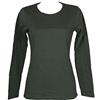 RAGNO Maglia Girocollo Donna Manica Lunga in Caldo Cotone Biologico Caldo e soffice Articolo D274AB BIO ML Giro