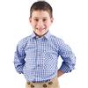 Isar-Trachten Ederer Max Isar 52915, Camicia per costume tradizionale, per bambini, colore blu Blau 6 anni