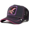 Goorin Bros. Goorin Brothers, Cappello da Baseball da Uomo The Farm Core, Unisex, Regolabile, in Rete, Nero (Triiipppy), Taglia Unica
