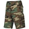 MFH Uomo US BDU Pantaloncini Bermudas Ripstop Nero