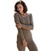 Engel Natur, Maglietta Intima/Camicia da Donna, 70% Lana (Biologica), 30% Seta (34-36 EU, Noce)
