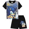 Sonic The Hedgehog Pigiama corto Let's Go per ragazzi, Grigio, 2-3 Years