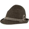 Hut Breiter Breiter Cappello originale da uomo in stile bavarese, cappello in feltro, cappello da escursionismo a punta, 100% lana, tesa stretta e cordino di lana, TRE colori, antracite., 61