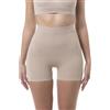 FarmaCell 302 (Cipria, S/M) Pantaloncino Contenitivo Modellante Anticellulite, Shorts Push-Up Glutei, Pancia Piatta, Made in Italy
