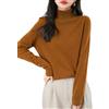 Chanyarn Maglione da Donna 100% Lana Merino Collo Alto 2025 Casual a Maniche Lunghe Senza Cuciture Maglia Maglione