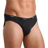 Sloggi - Mens Sloggi Basic Mini - 2 Pack - Black, Abbigliamento da Uomo, Nero(Black), Taglia Produttore: 34