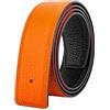 Vatee's Cinture reversibili pelle genuina per gli uomo cintura sostituzione | Cintura in pelle donna, Senza fibbia, 34mm/38mm Larghezza